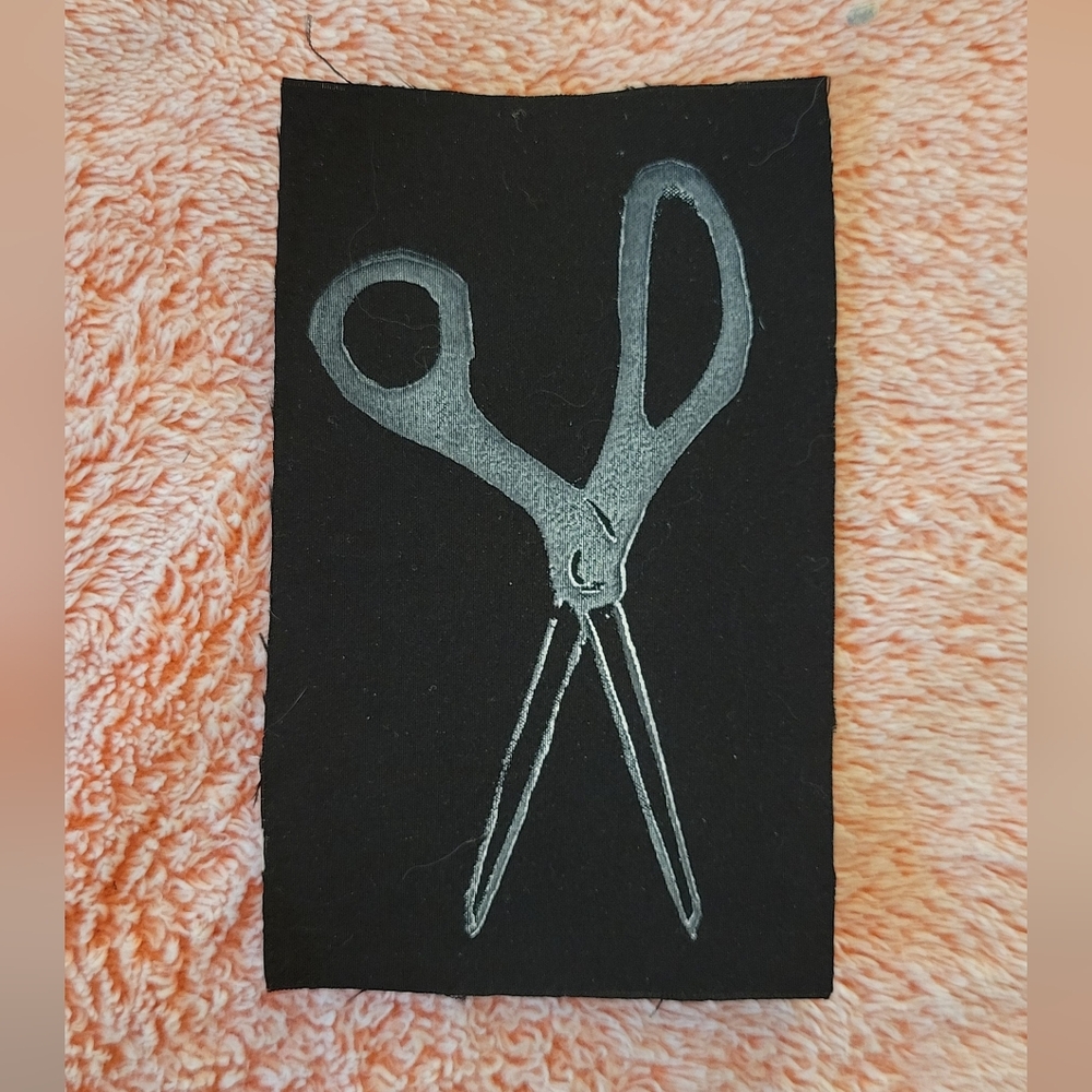 Iron-on Scissors Patch